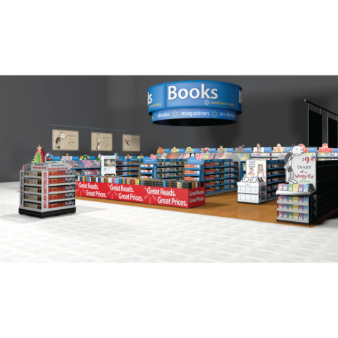 store visualization Walmart books magazine