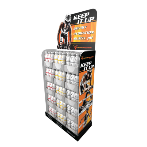 temporary display corrugated pallet sports drink